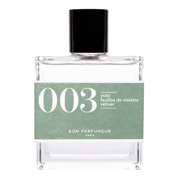 Eau de Parfum 003:  Yuzu, violet leaves, vetiver, Bon Parfumeur